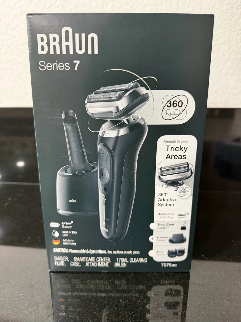 Braun Series 7 7075cc 360 Flex Electric Shaver Razor New Sealed
